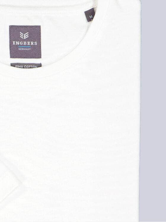 ENGBERS GERMANY Herren T-Shirt aus Supima Baumwolle Reinweiss 38667