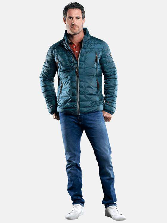 engbers Herren Leichte stylische Steppjacke Petrolblau 29054