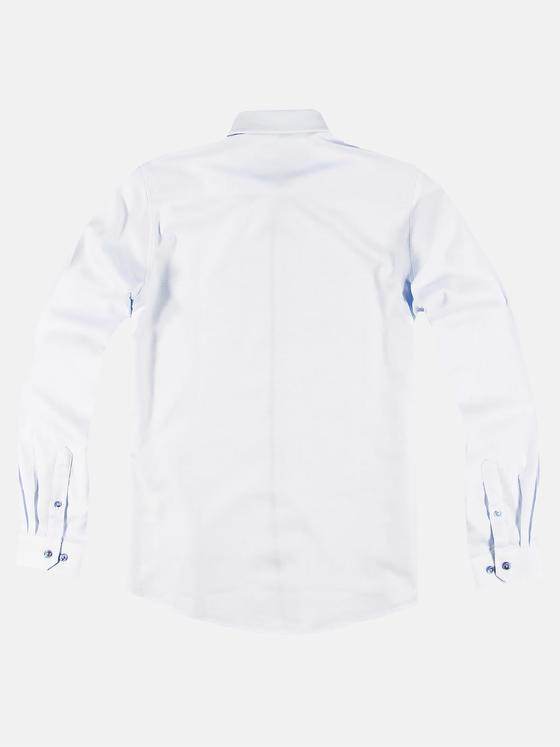 emilio adani Herren Dezent gemustertes Langarmhemd Hellblau 30537