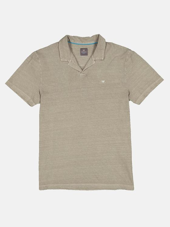 ENGBERS GERMANY Herren Polo-Shirt mit Leinen-Anteil Ecru 33106