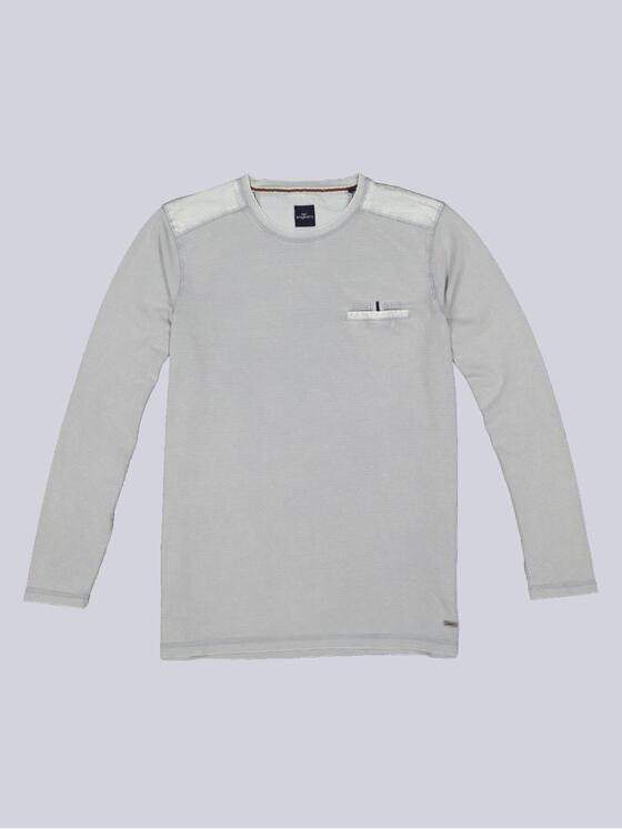 engbers Herren Langarm-Shirt uni Hellgrau 35679