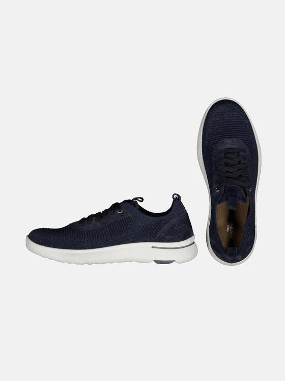 engbers Herren Sneaker aus Materialmix Blau 34416