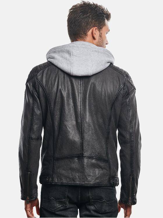engbers Herren Lederjacke Dunkelgrau 30890
