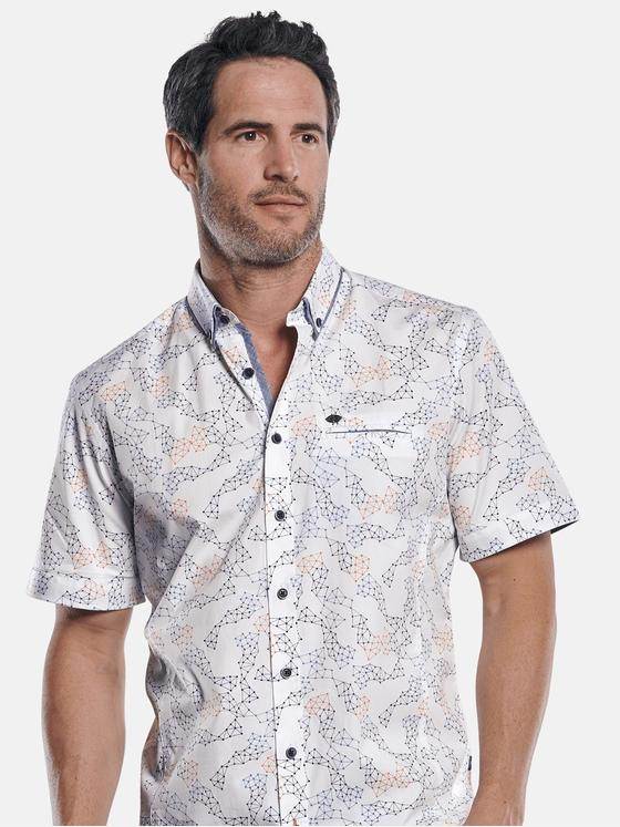 engbers Herren Cooles Hemd mit Comfort-Stretch-Anteil Mandarinorange 29737