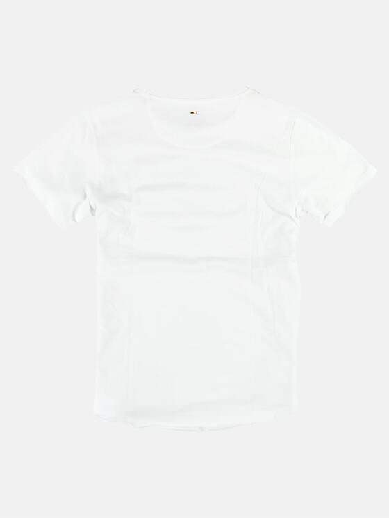 emilio adani Herren Rundhals T-Shirt Weiß 25227