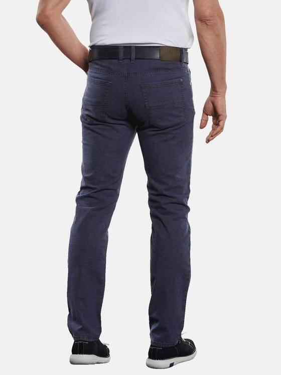 engbers Herren Hose dezent gemustert Saphirblau 32649