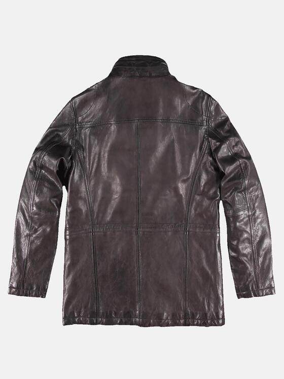 ENGBERS GERMANY Herren Lange Lederjacke Schokobraun 30161
