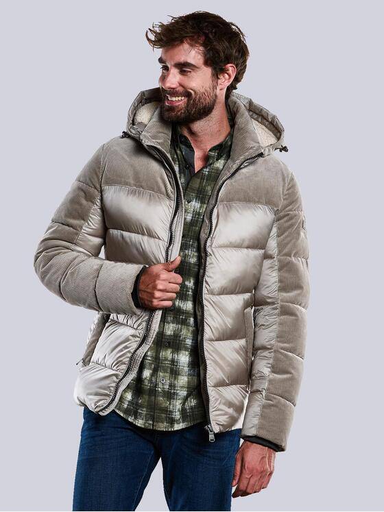 engbers Herren Jacke mit abnehmbarer Kapuze Beige 33536