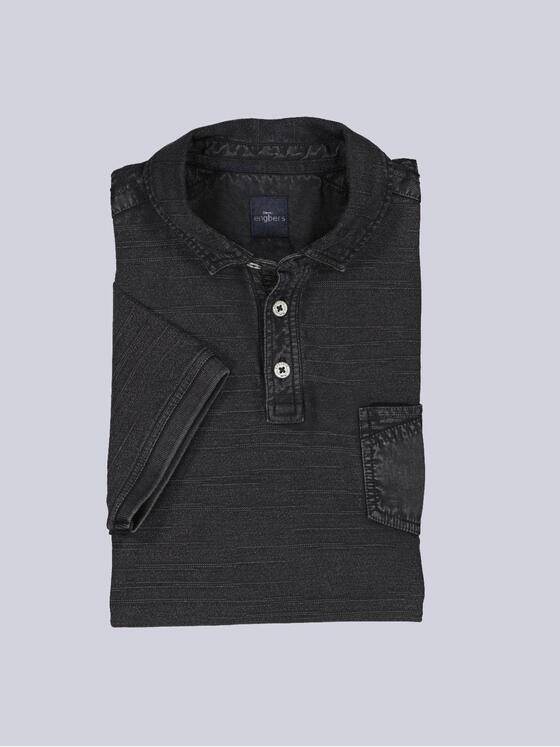 engbers Herren Polo-Shirt meliert Schwarz 38455