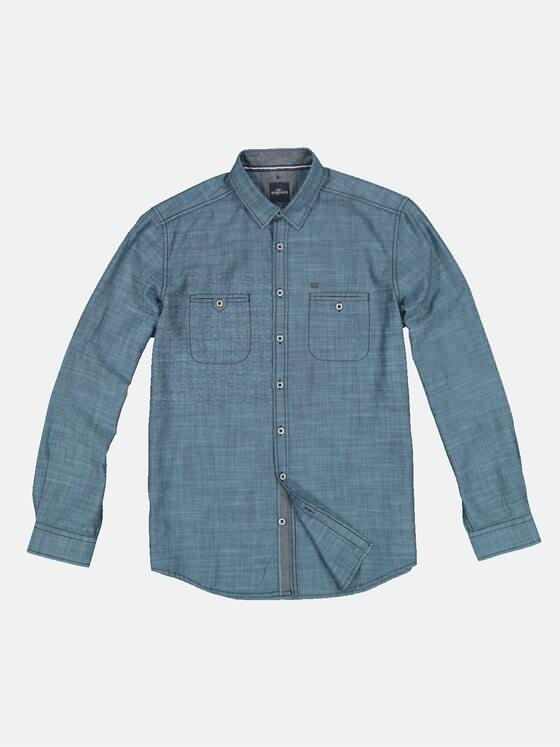 engbers Herren Langarm-Hemd strukturiert Hellblau 33380