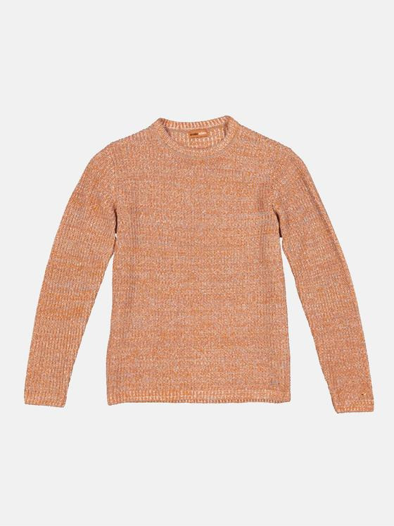 emilio adani Herren Pullover meliert Orange 33925