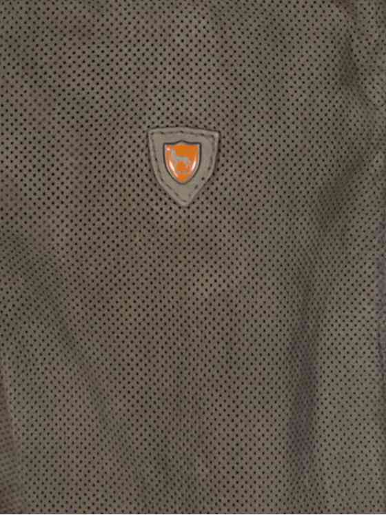 emilio adani Herren Lederjacke slim fit Grau 34453