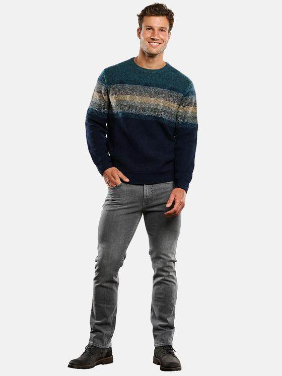 engbers Herren Pullover Rundhals Saphirblau 33851