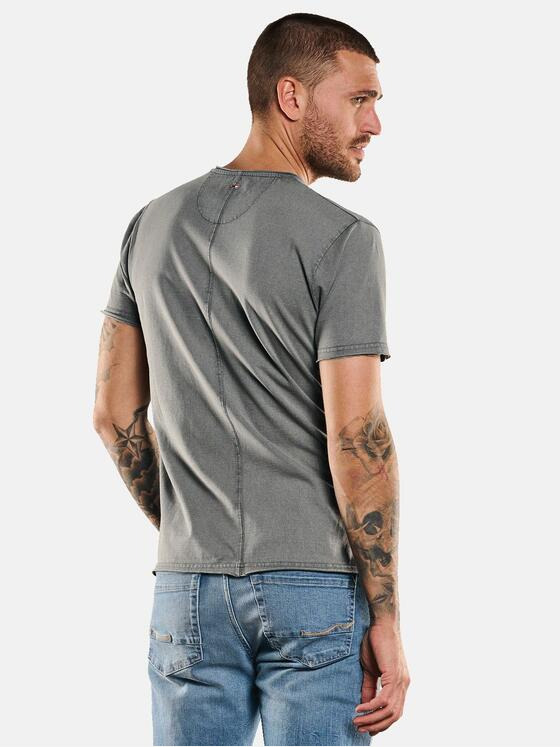 emilio adani Herren T-Shirt V-Neck Grau 33030