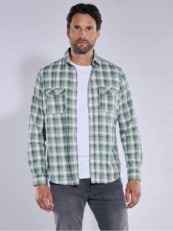 engbers Herren Karohemd Gruen 37987