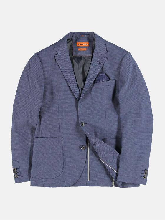 emilio adani Herren Freizeit-Sakko slim fit Blau 30643