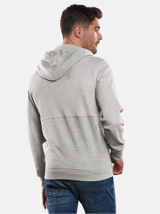 engbers Herren Sweatjacke strukturiert Grau 32438