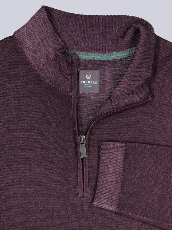 ENGBERS GERMANY Herren Pullover mit Merinowolle Bordeaux 39624