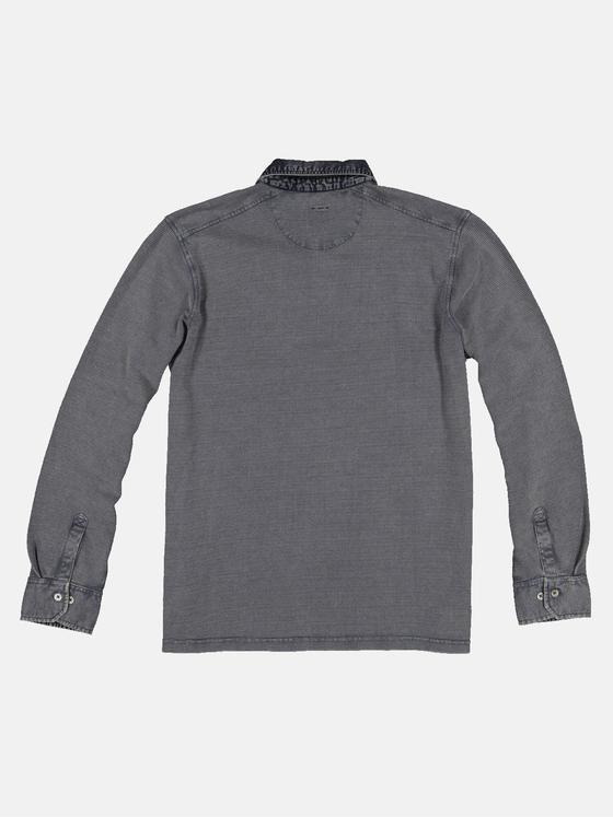 engbers Herren Poloshirt langarm Grau 32787