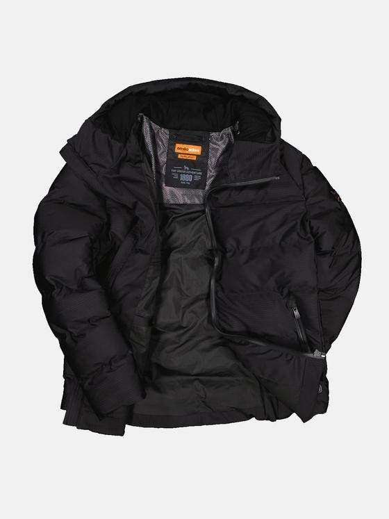 emilio adani Herren Steppjacke kurz Schwarz 32309