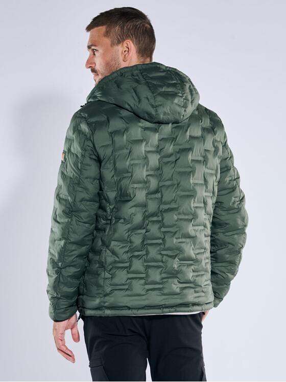 emilio adani Herren Wendejacke mit Kapuze Silbergrau 39285