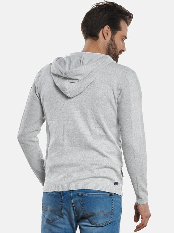 engbers Herren Cardigan mit Galonstreifen Grau 32740
