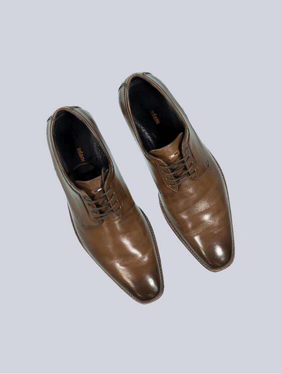 emilio adani Herren Business-Schuh aus Leder Braun 35699