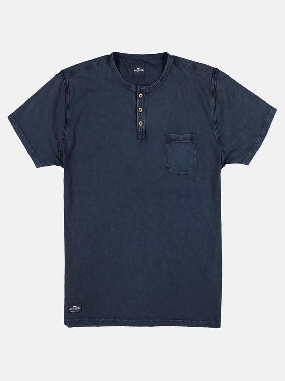 engbers Herren Henley T-Shirt Saphirblau 29221