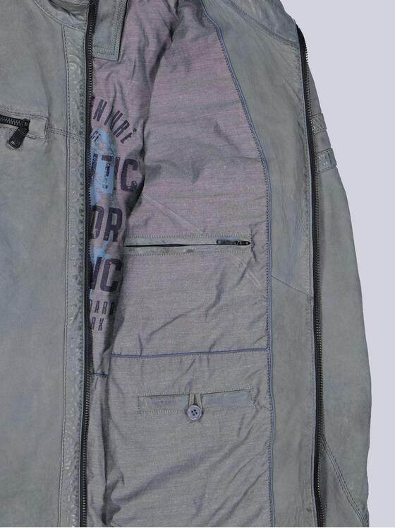 engbers Herren Lederjacke regular Taubenblau 38279