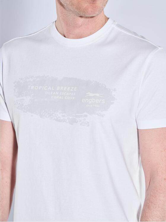 engbers Herren T-Shirt regular Reinweiss 38980