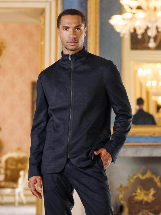 emilio adani Herren Sakko aus italienischem Garn Saphirblau 39141