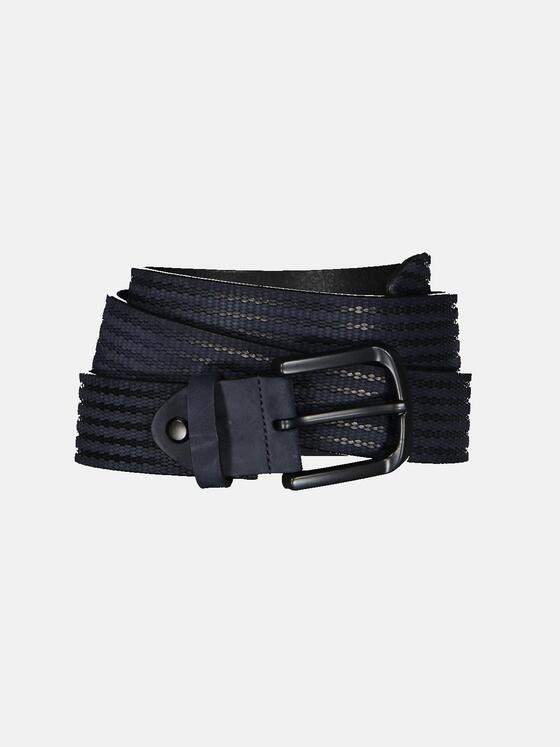 engbers Herren Ledergürtel geprägt Marineblau 33691