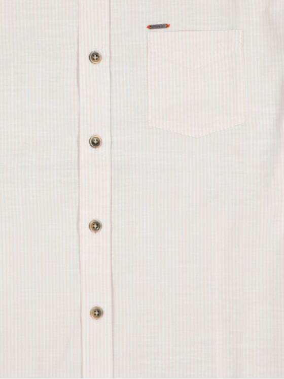 emilio adani Herren Langarm-Hemd gestreift Beige 33241