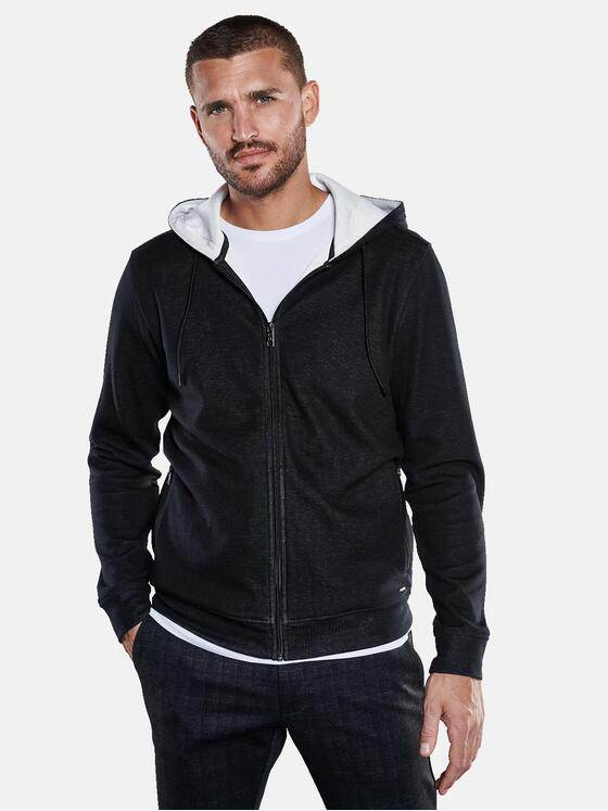 emilio adani Herren Sweatjacke uni Grau 33744
