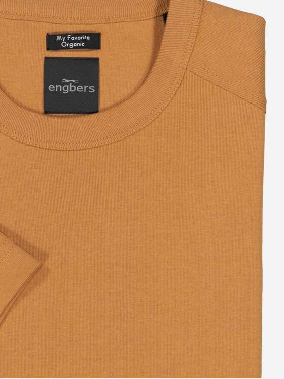 engbers Herren Basic-Shirt "My Favorite" organic Cognac 37781