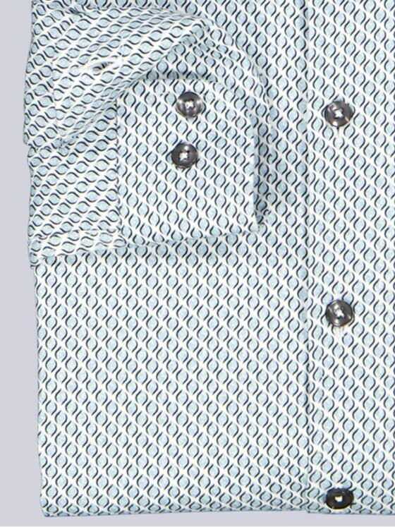 emilio adani Herren Langarm-Hemd satiniert Brilliantblau 39599