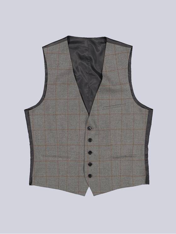 emilio adani Herren Sakko-Weste slim fit Braun 35383