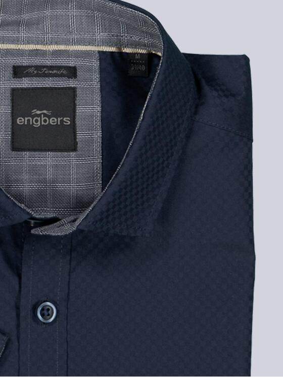 engbers Herren Kurzarm-Hemd "My Favorite" Saphirblau 38508