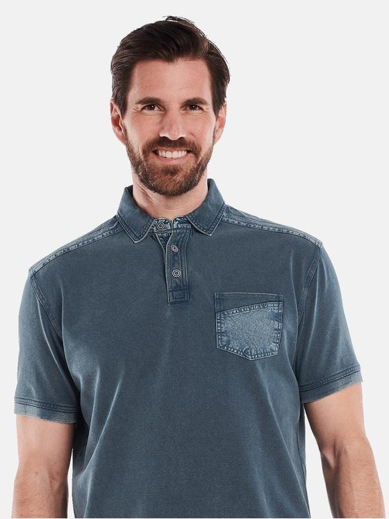 engbers Herren Polo-Shirt regular Blau 35070