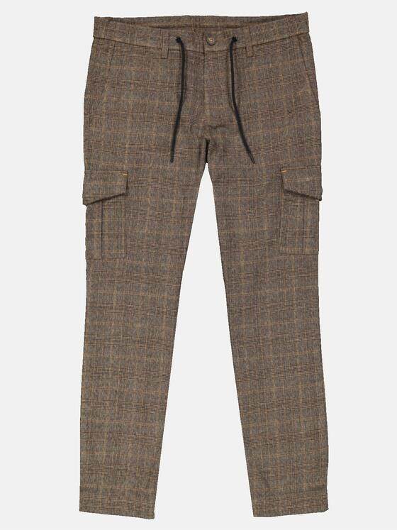 emilio adani Herren Cargo Hose slim-fit Braun 33697