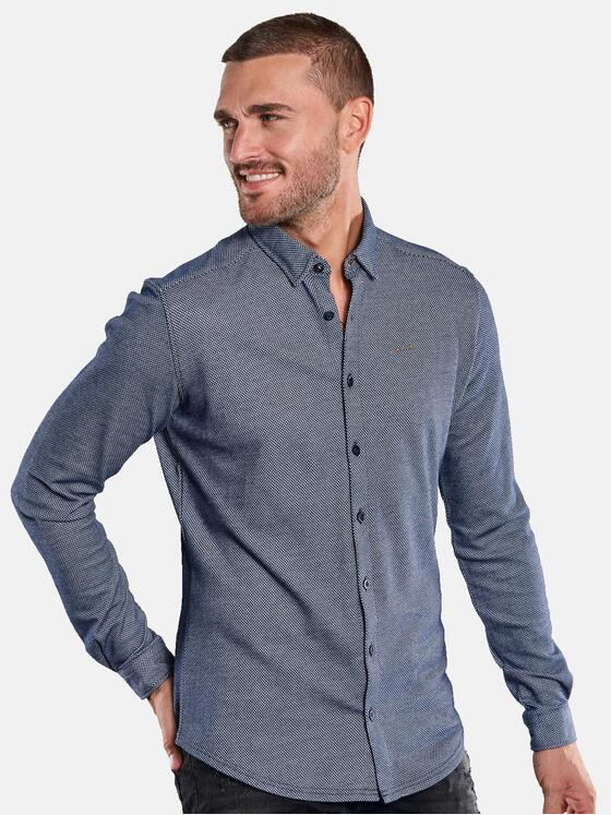 emilio adani Herren Hemd uni Grau 33657