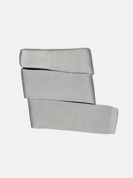 emilio adani Herren Krawatte Basic Grau 35098