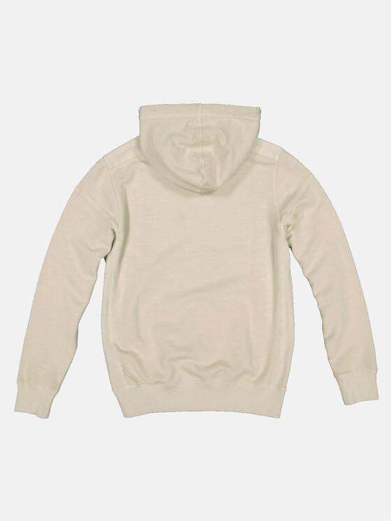 emilio adani Herren Sweatshirt mit Kapuze Beige 33015