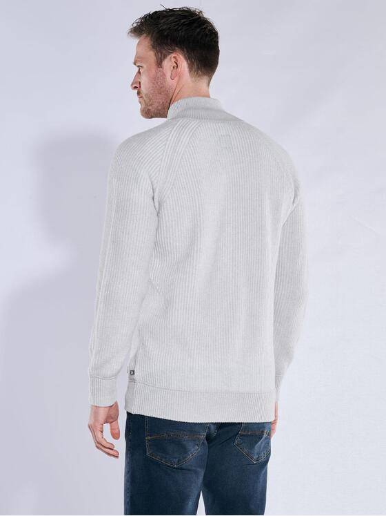 ENGBERS GERMANY Herren Strickjacke aus Merinowolle & Kaschmir Silbergrau 38186