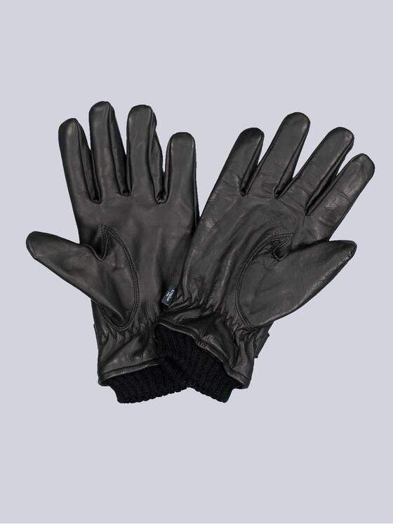 engbers Herren Lederhandschuhe Schwarz 35941