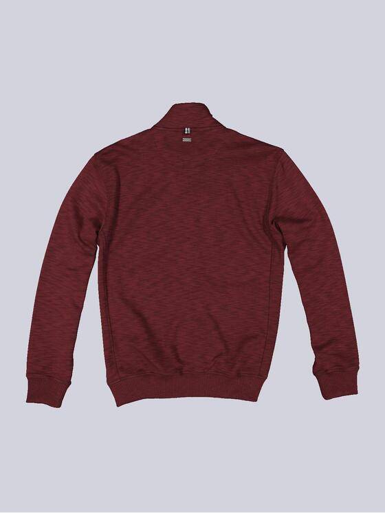 engbers Herren Sweatjacke meliert Dunkelrot 33748