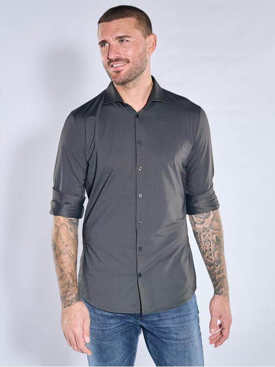 emilio adani Herren Innovatives Funktionshemd Anthrazit 39848
