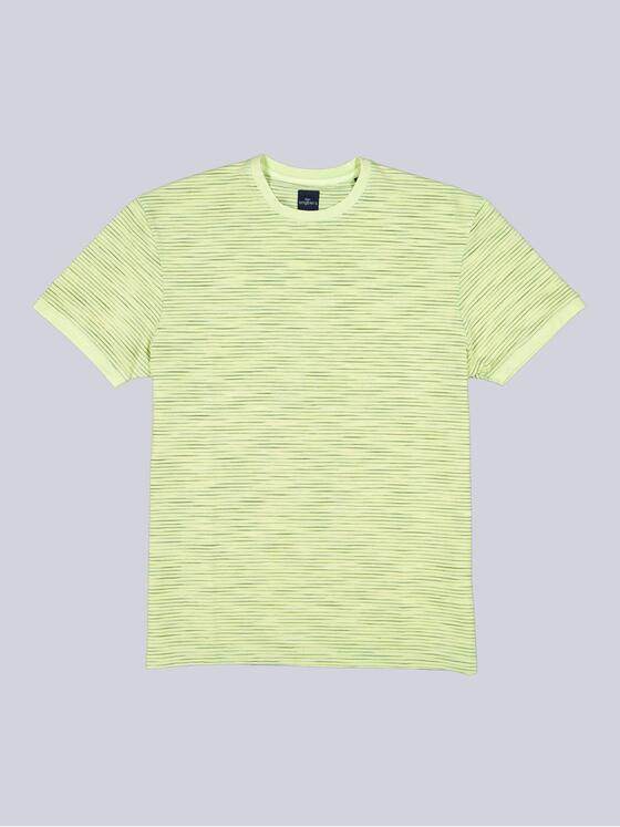 engbers Herren T-Shirt gestreift Hellgelb 38471