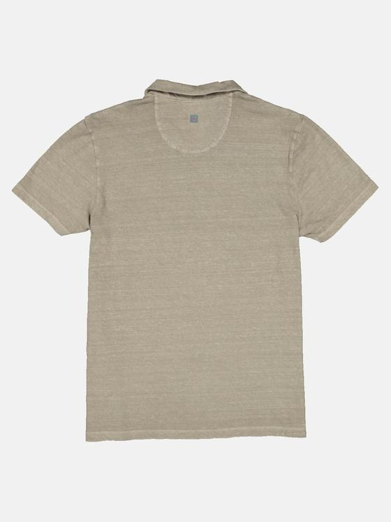 ENGBERS GERMANY Herren Polo-Shirt mit Leinen-Anteil Ecru 33106