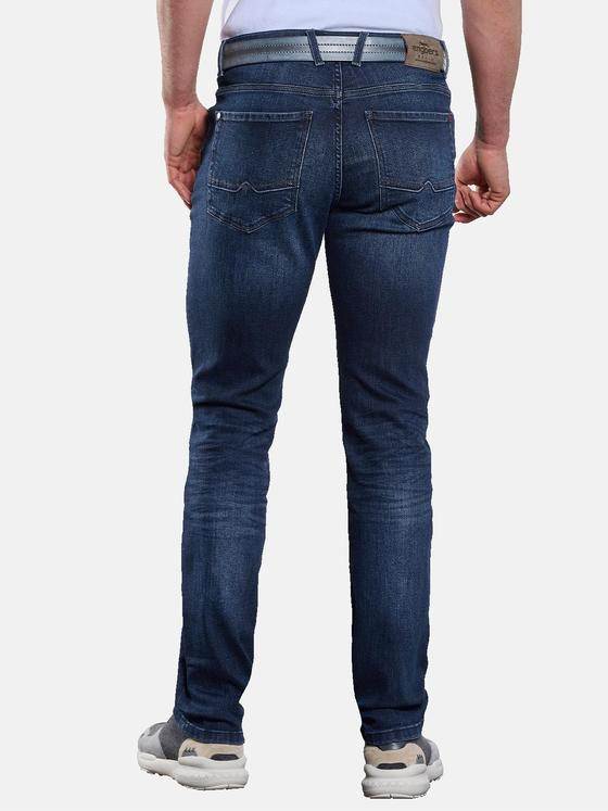 engbers Herren Jeans 5-Pocket Superstretch Indigoblau 33119